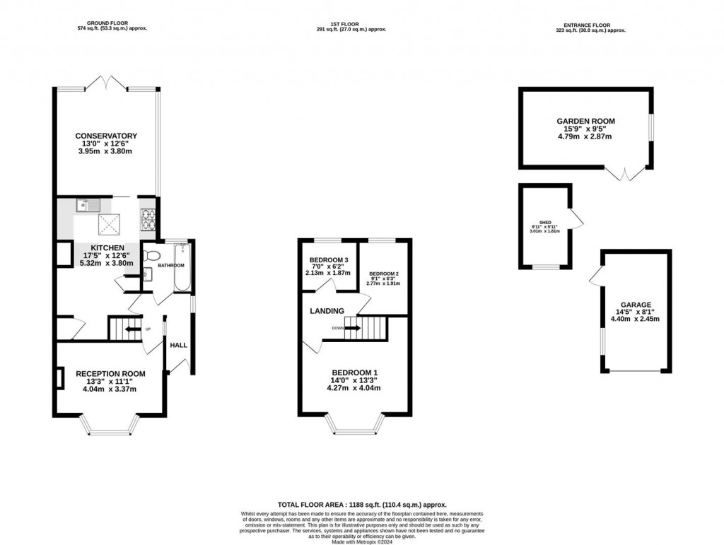 Floorplans For Edna Road, Maidstone