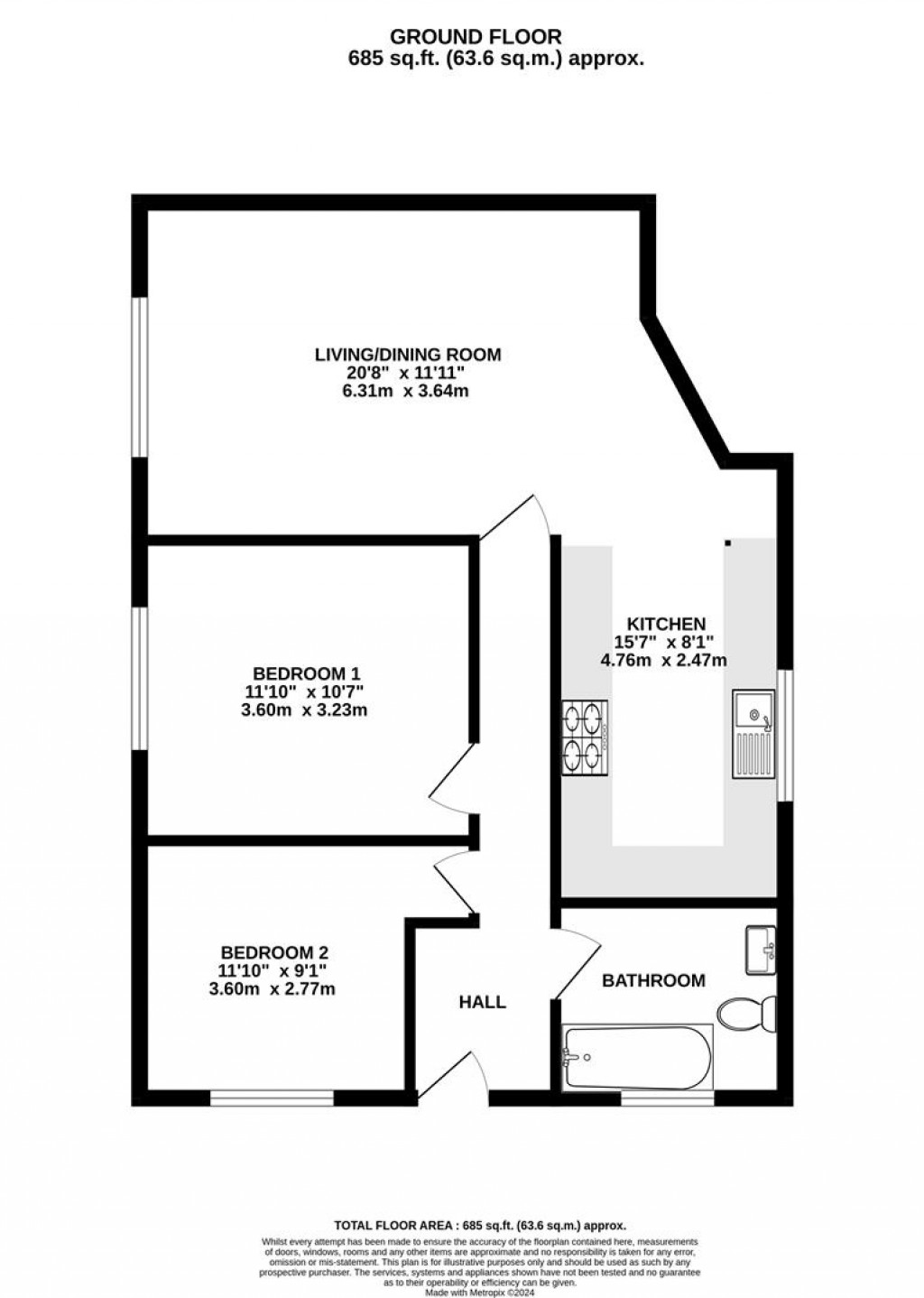 Floorplans For School Lane, Sutton Valence, Maidstone