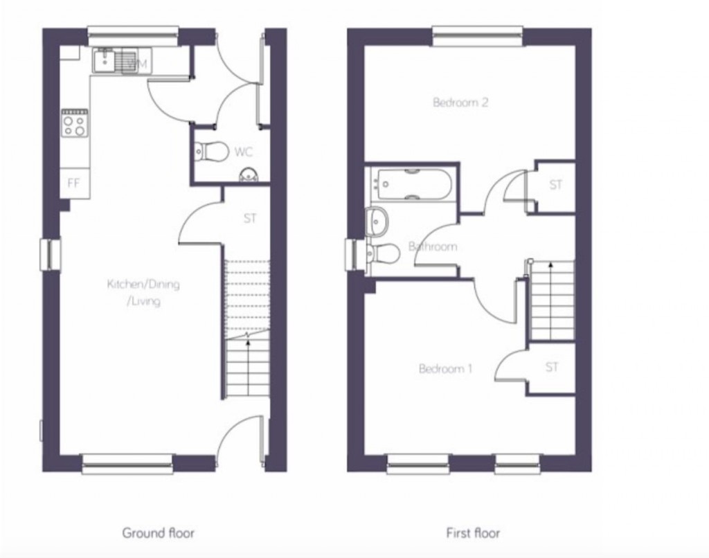 Floorplans For Crouch Road, Staplehurst