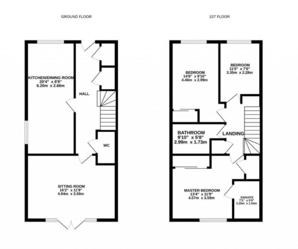 Floorplans For Mercer Drive, Tenterden