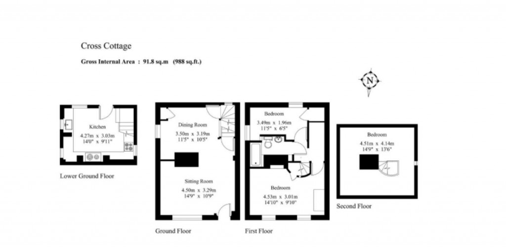 Floorplans For Broad Street, Sutton Valence, Maidstone