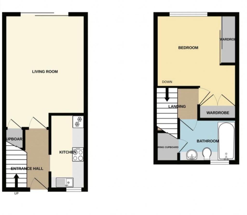 Floorplans For Peacock Mews, Springvale, Maidstone